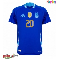 Camiseta Argentina Alexis Mac Allister #20 Visitante Equipación Copa America 2024 manga corta